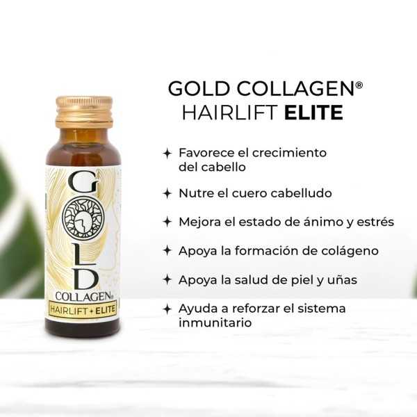 Gold Collagen HAIRLIFT ELITE | Potencia Médica Cabello y Ánimo